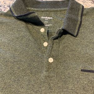 Goodfellow polo shirt mens green